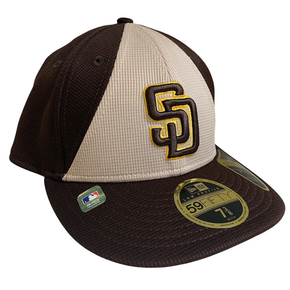 New Era San Diego Padres Batting Practice Low Profile Brown 59FIFTY Hat 7 3/8